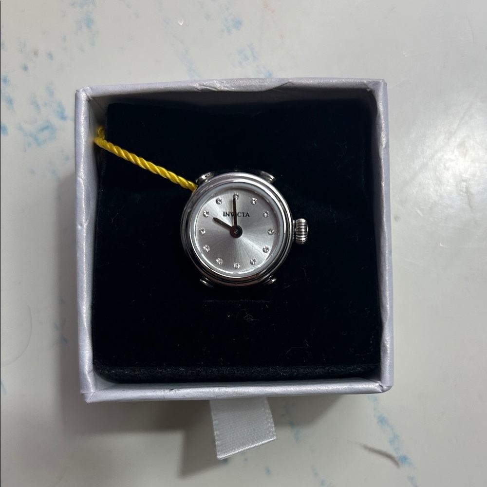 Invicta Silver-Tone Watch with Black Accents